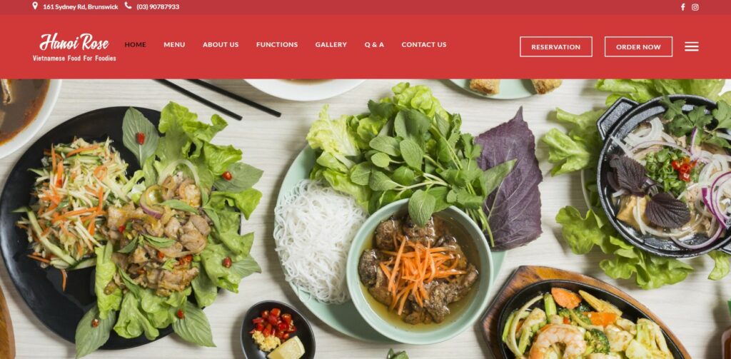 Hanoi Rose, a Vietnamese restaurant