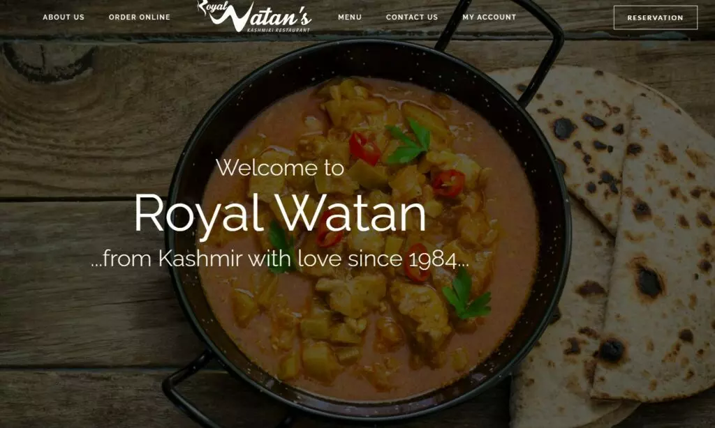 Royal Watan Kashmiri Restaurant. one of the best halal restaurants in Birmingham