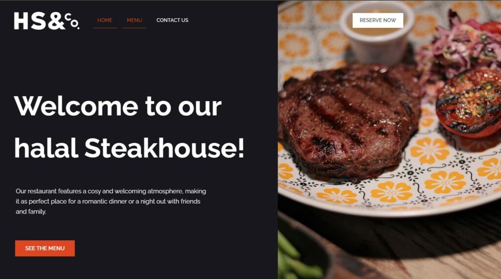 HS&Co, one of the best halal steakhouses in London