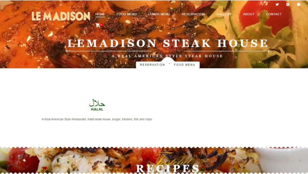 Le Madison Steakhouse, one of the best halal steakhouses in London