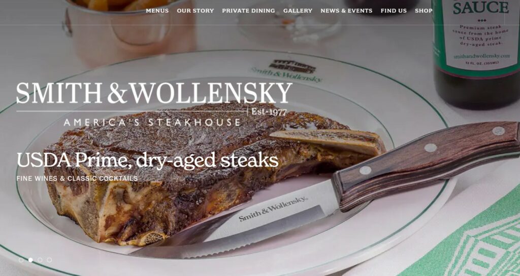Smith & Wollensky, steakhouse with halal options